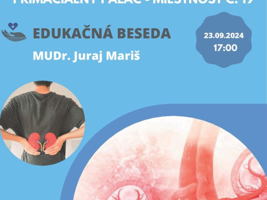 Edukačná beseda - diabetes a obličky